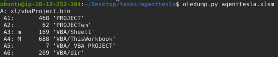  oledump example