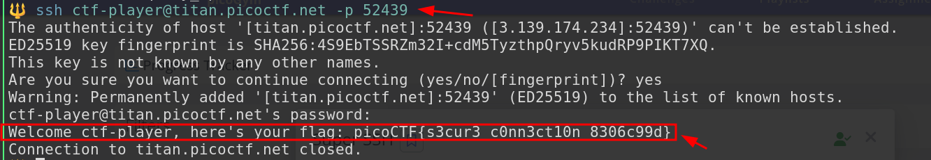 Super ssh pico ctf solution image