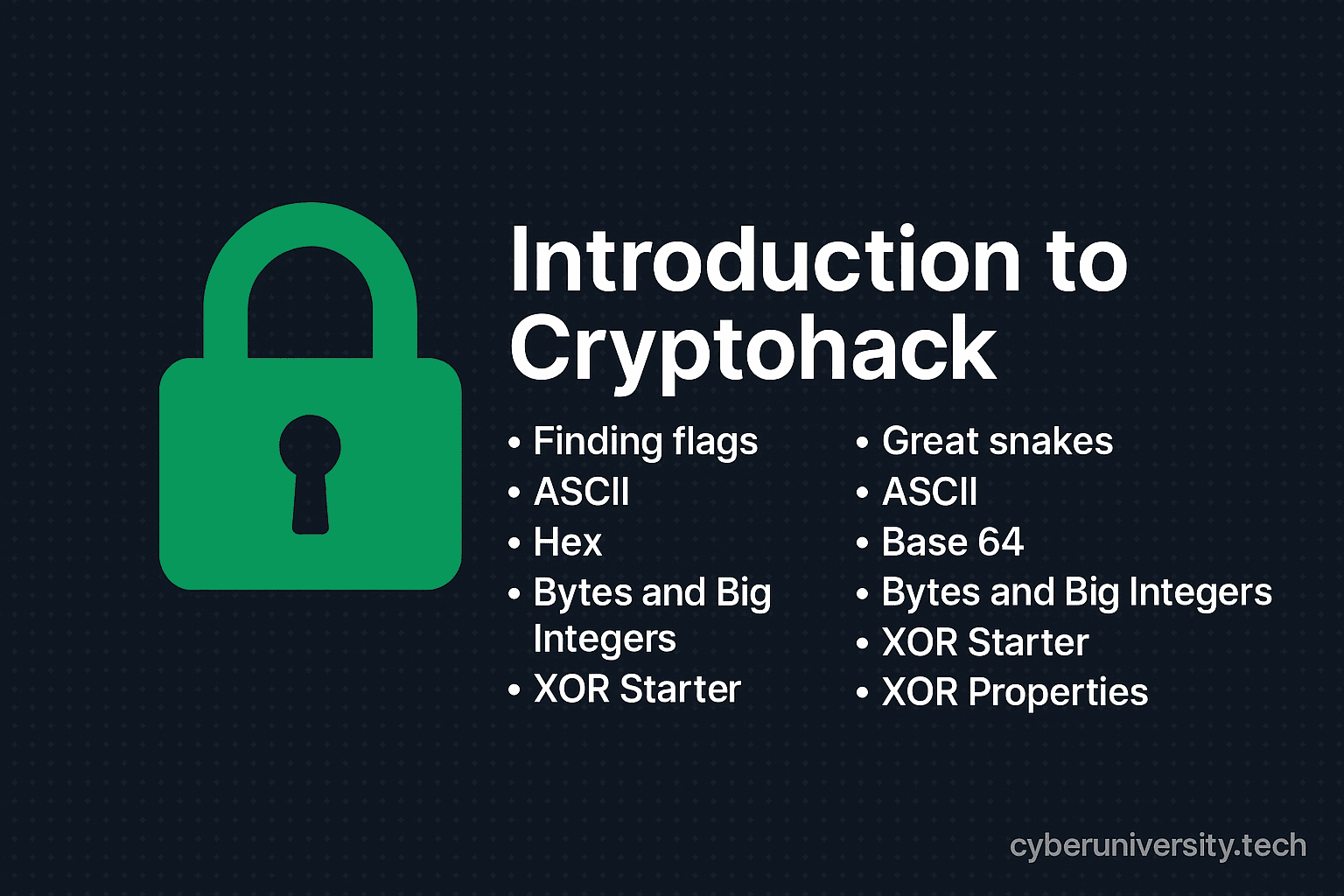 introduction to cryptohack