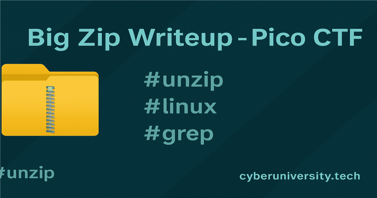 Big Zip Writeup - Pico CTF Challenge
