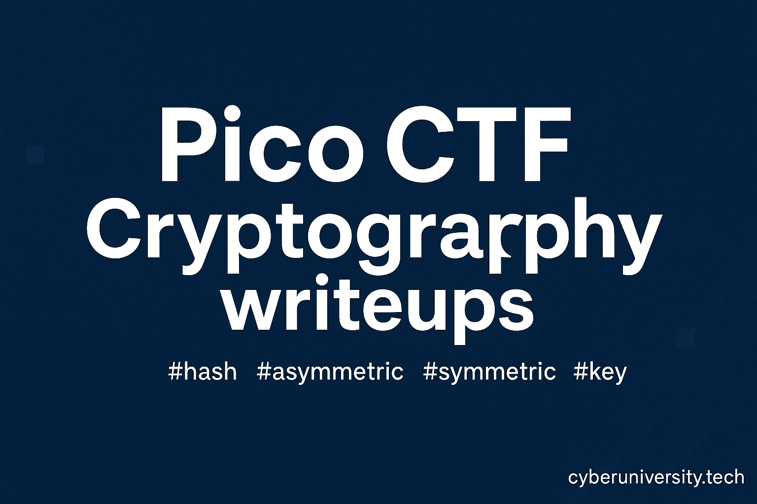 PicoCTF Cryptography Writeups | Walkthroughs
