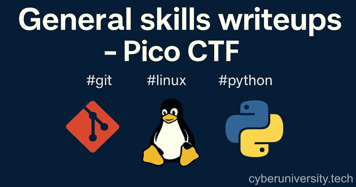 PicoCTF General skills category Writeups | Walkthroughs